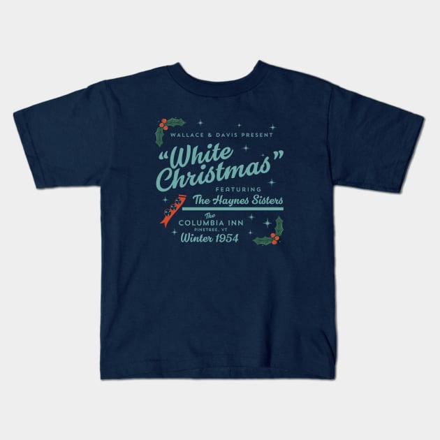 White Christmas Ad Kids T-Shirt by PopCultureShirts